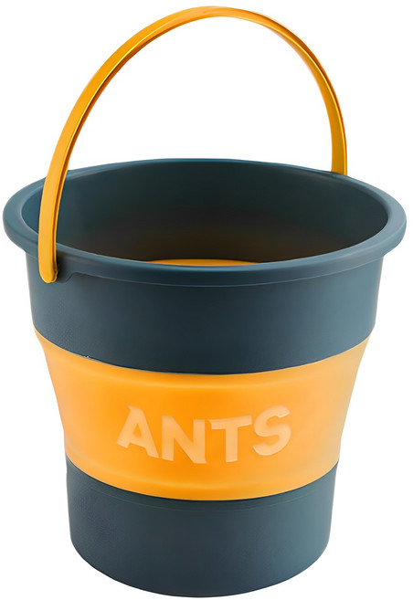 앤티스 휴대용 폴드 세차버킷, 16.8L, 블루