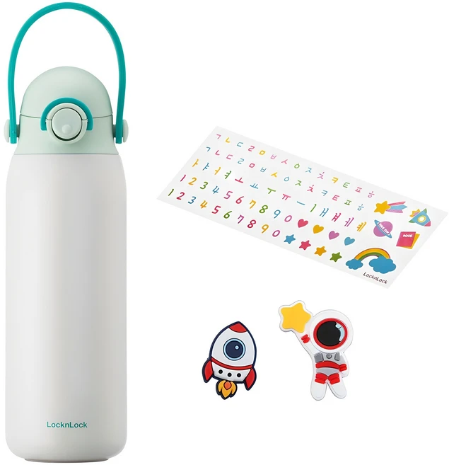 락앤락 키즈스트랩 텀블러, 민트, 500ml, 1개 - 쿠팡