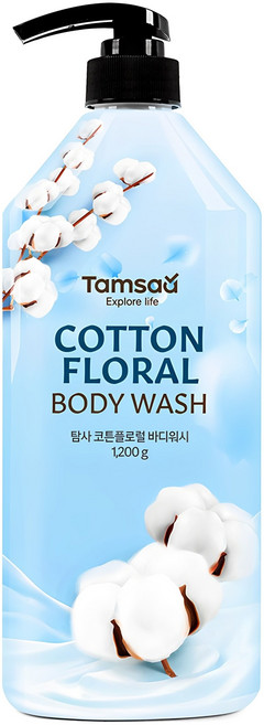 탐사 코튼플로럴 바디워시, 1.2kg, 1개