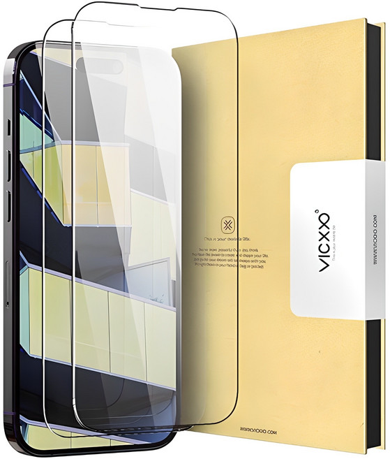 빅쏘 2.5C 아이폰 강화유리 휴대폰 액정보호필름 2매, 1세트