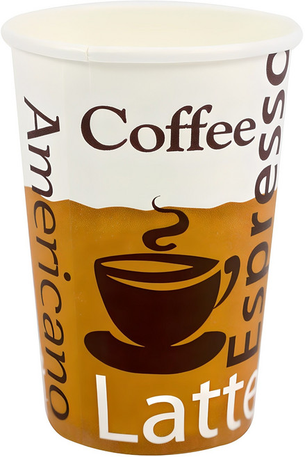 더빈썸 커피콩 테이크아웃 종이컵 240ml, 100개입, 1개