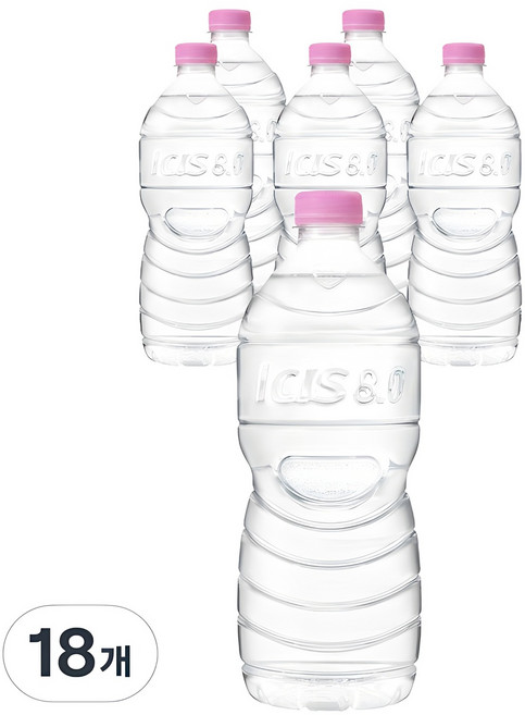 아이시스 8.0 ECO 생수 무라벨, 1L, 18개