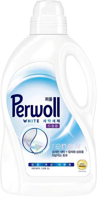 퍼울 화이트 드럼용 액상세제 상쾌한 시트러스향 본품, 2L, 1개입, 1개
