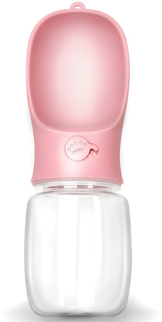 탐사 강아지 물통, 핑크, 1개