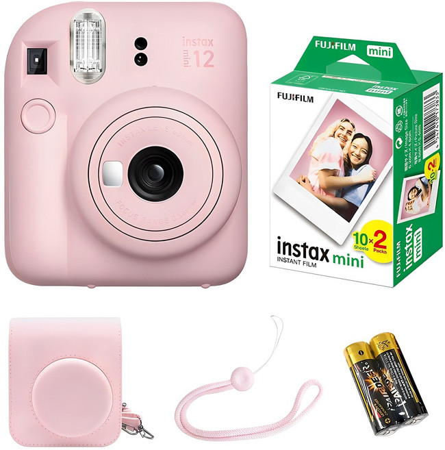 FUJIFILM 富士 instax mini 12 櫻花粉 拍立得相機 套裝組合 mini 12, 1套