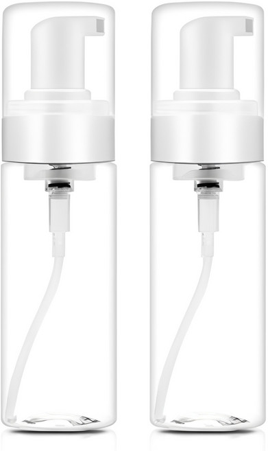 리얼피키 버블 거품 펌프 용기 60ml, 2개, 투명