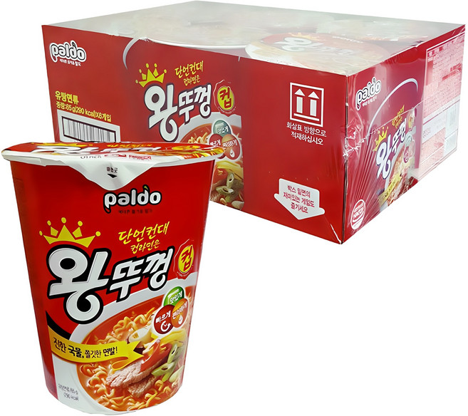 왕뚜껑 컵 65g, 6개