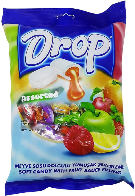 드롭 어소티드 소프트 츄잉캔디 6가지맛, 1kg, 1개