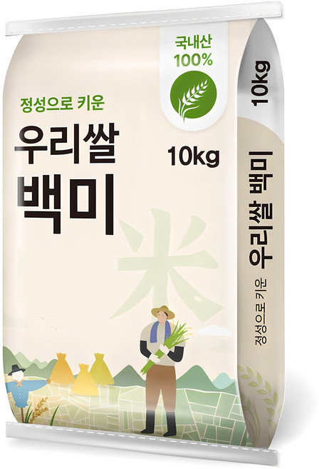 정성으로 키운 우리쌀 백미, 10kg, 1개