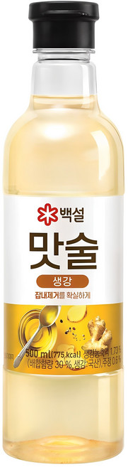 백설 맛술 생강, 500ml, 1개
