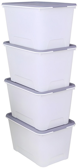 가쯔 멀티블럭 리빙박스, 그레이, 4개