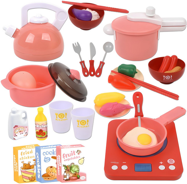 플레이 하우스 미니 키친 주방놀이, 혼합색상, 1개