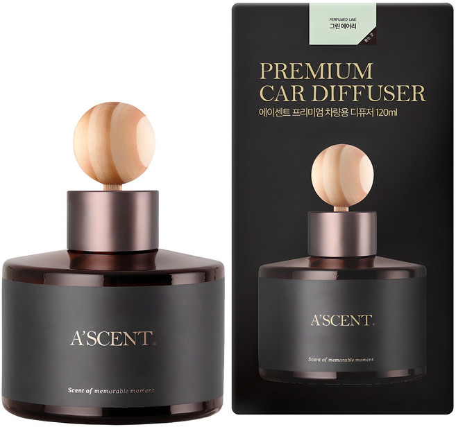 에이센트 차량용 디퓨저 세트, 그린에어리, 1개