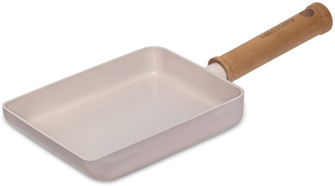 벨라쿠진 인덕션 플럼벨 IH 세라믹 사각 계란말이팬, 18cm, 1개