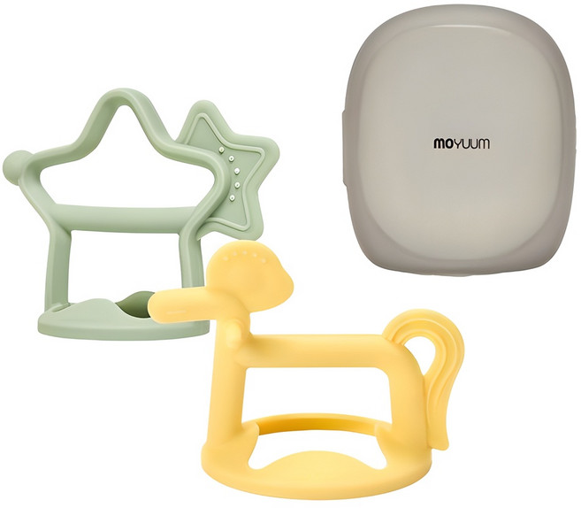 모윰 손목 치발기 기프트팩 세트, 손목치발기 + 전용케이스, 포니 옐로우 + 별 세이지, 1세트