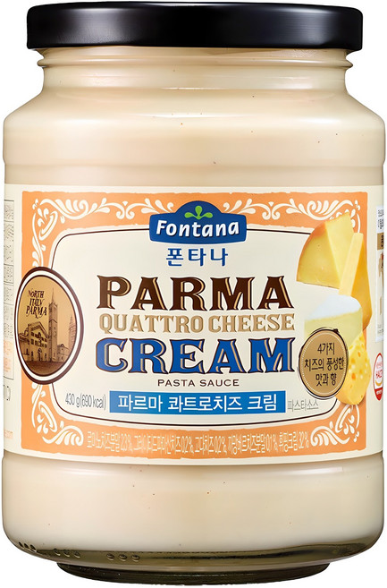 폰타나 파르마 콰트로치즈 크림 파스타소스, 430g, 1개