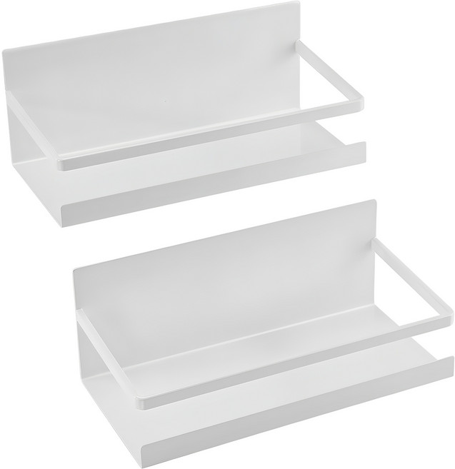 코멧 초강력 냉장고 자석 선반 2개입, 화이트