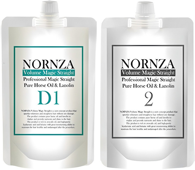 노른자 볼륨 매직 스트레이트 D1 파마약 200g + 2 중화제 200g 손상모발용 세트, 1개