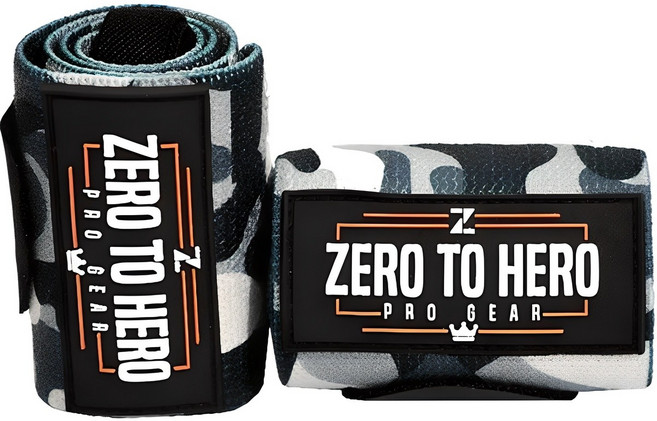 제로투히어로 카모 손목보호대 익스클루시브 좌우세트, 2개, 블랙 카모