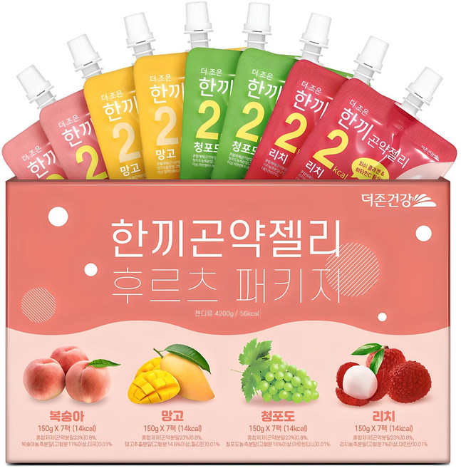 더존건강 한끼곤약젤리 4종 세트 28개입, 4.2kg, 1세트