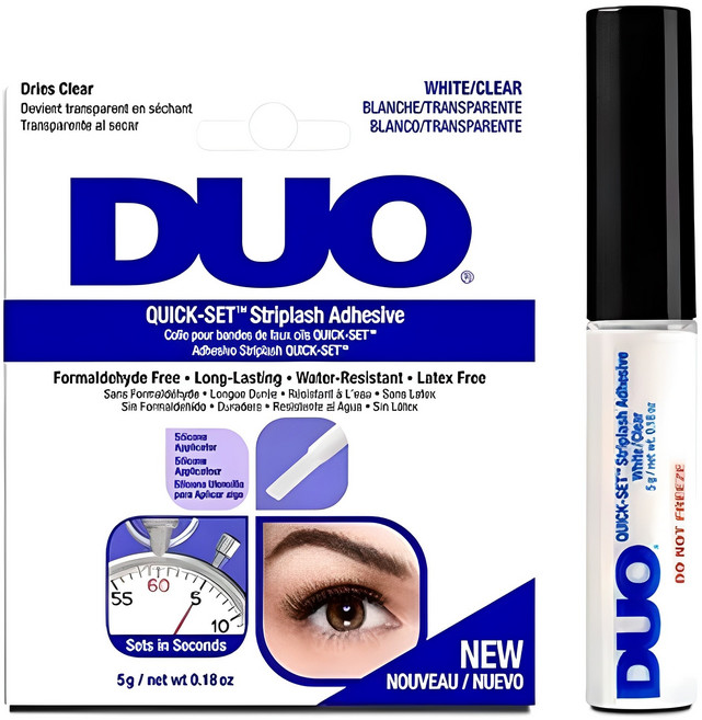 듀오 퀵셋 속눈썹 접착제, 클리어, 1개