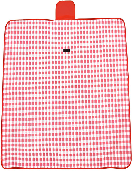 정상아이앤 휴대용 피크닉 방수 돗자리, 레드