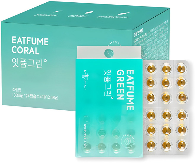 잇퓸 구강청결캡슐 그린, 3.12g, 4개