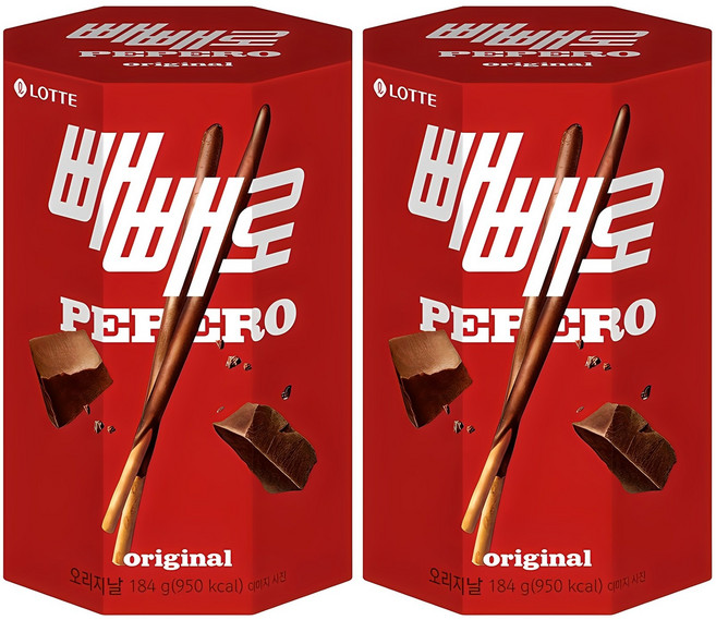 빼빼로 오리지널, 184g, 2개