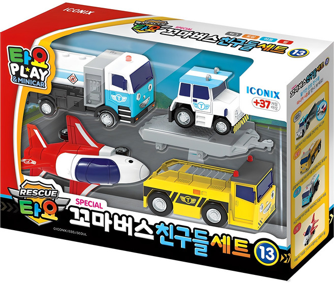 타요 스페셜 꼬마버스 친구들 세트13 작동완구, 혼합색상, 1개