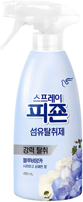 피죤 스프레이 섬유탈취제 블루비앙카 본품, 490ml, 1개