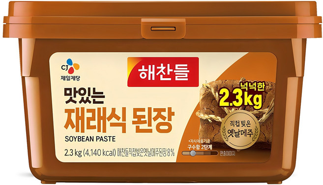 해찬들 맛있는 재래식 된장, 2.3kg, 1개