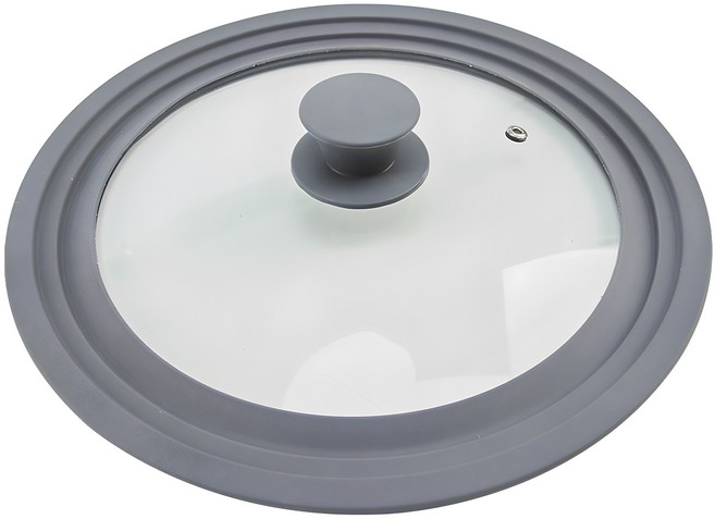 키친구 3단 실리콘 유리뚜껑 대, 32cm, 1개