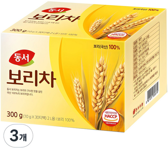 동서 보리차, 10g, 30개입, 3개