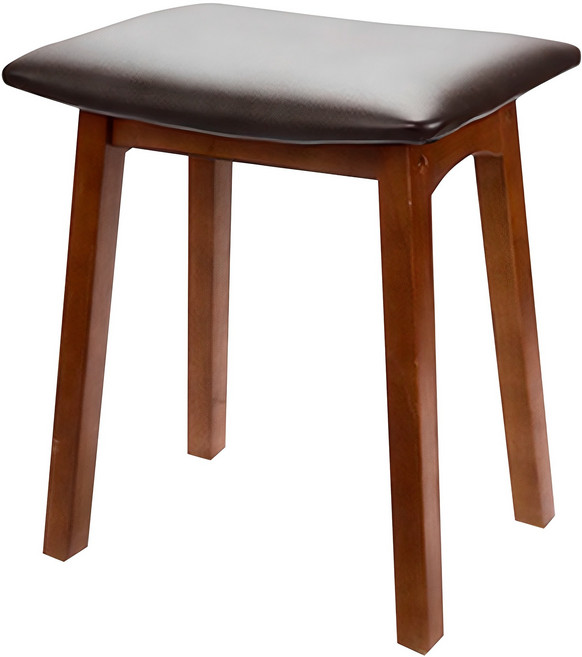 오션웰리빙 원목 화장대 의자, 브라운, 1개