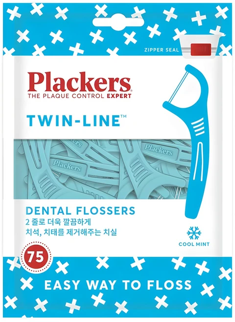 플랙커스 트윈라인 치실, 75개입, 1개 - 쿠팡