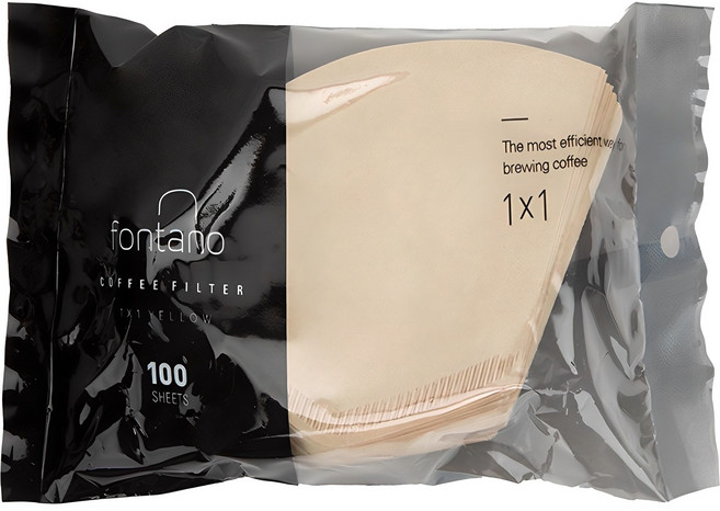 폰타노 커피 필터 브라운 1~2인용, 100개입, 1개