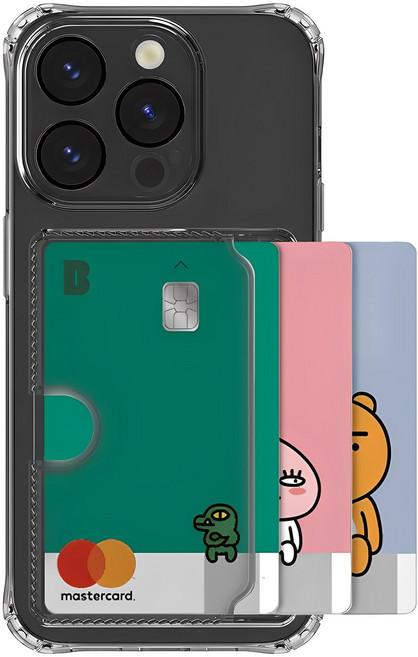 까미또 디펜더 카메라보호 카드 3장 수납 사이드 휴대폰 케이스