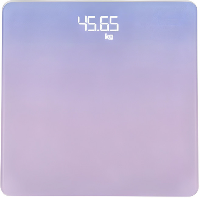 블루스타 실내 온도측정가능 LED 파스텔 정밀 체중계, 퍼플, 1개