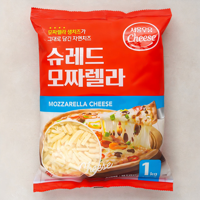 서울우유 슈레드 모짜렐라 치즈, 1kg, 1개입, 1개
