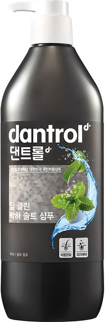 댄트롤 딥 클린 박하 솔트 샴푸, 820ml, 1개