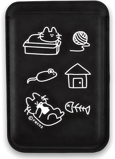 리코즈 맥세이프 카드지갑, 블랙 리리, 1개