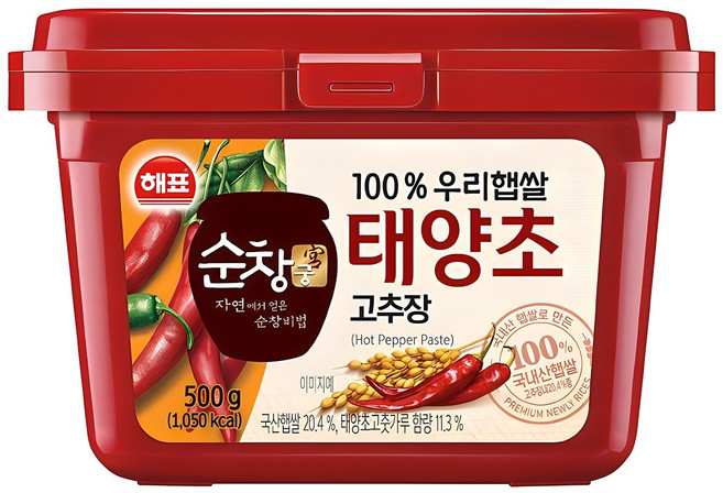 순창궁 우리햅쌀 태양초 고추장, 500g, 1개
