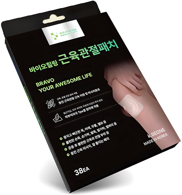 바이오힐링 근육관절패치, 38개입, 1세트
