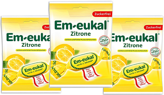 엠오이칼 레몬 무가당 캔디, 75g, 3개