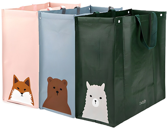 데일리라이크 다용도 타포린 백 3p 세트, 혼합색상