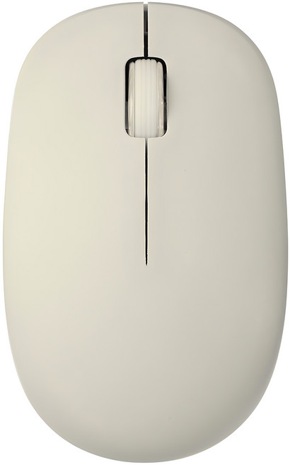 홈플래닛 저소음 조약돌 슬림디자인 무선마우스, HP-01, 베이지