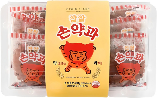 무직타이거 찹쌀 손약과 9p, 450g, 1개