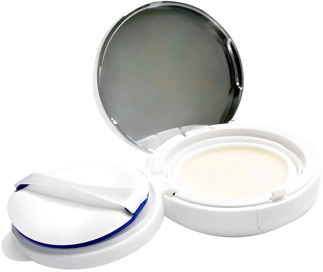 마타바 DIY 쿠션팩트 아이 케이스 73 x 73 x 27 mm, 화이트 + 실버, 1개