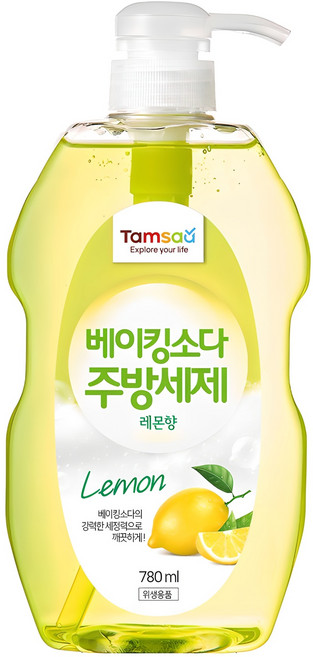 탐사 베이킹소다 주방세제 레몬, 780ml, 1개