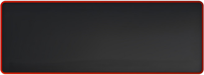 홈플래닛 논슬립 게이밍 마우스 장패드 800*300*5mm 생활방수, 블랙 + 레드, 1개